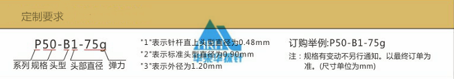 50min探針的定制要求