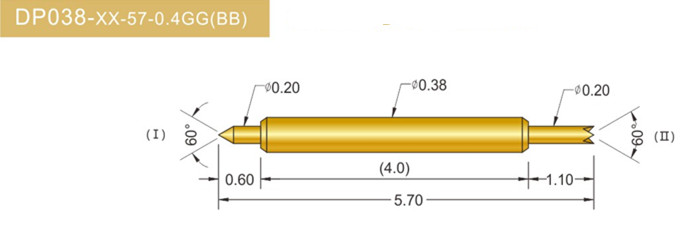 038雙頭探針、雙向探針探針、BGA雙頭探針、雙向彈簧探針、雙頭探針圖片