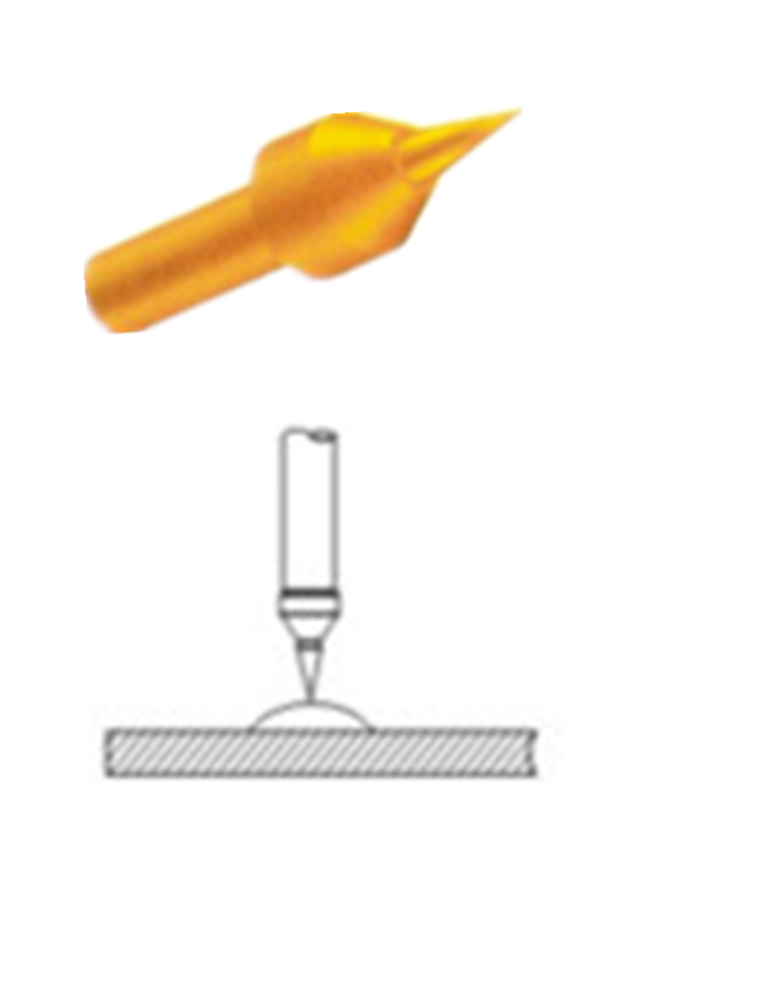 探針頭型、測(cè)試探針探針頭、探針頭部形狀、頂針頭